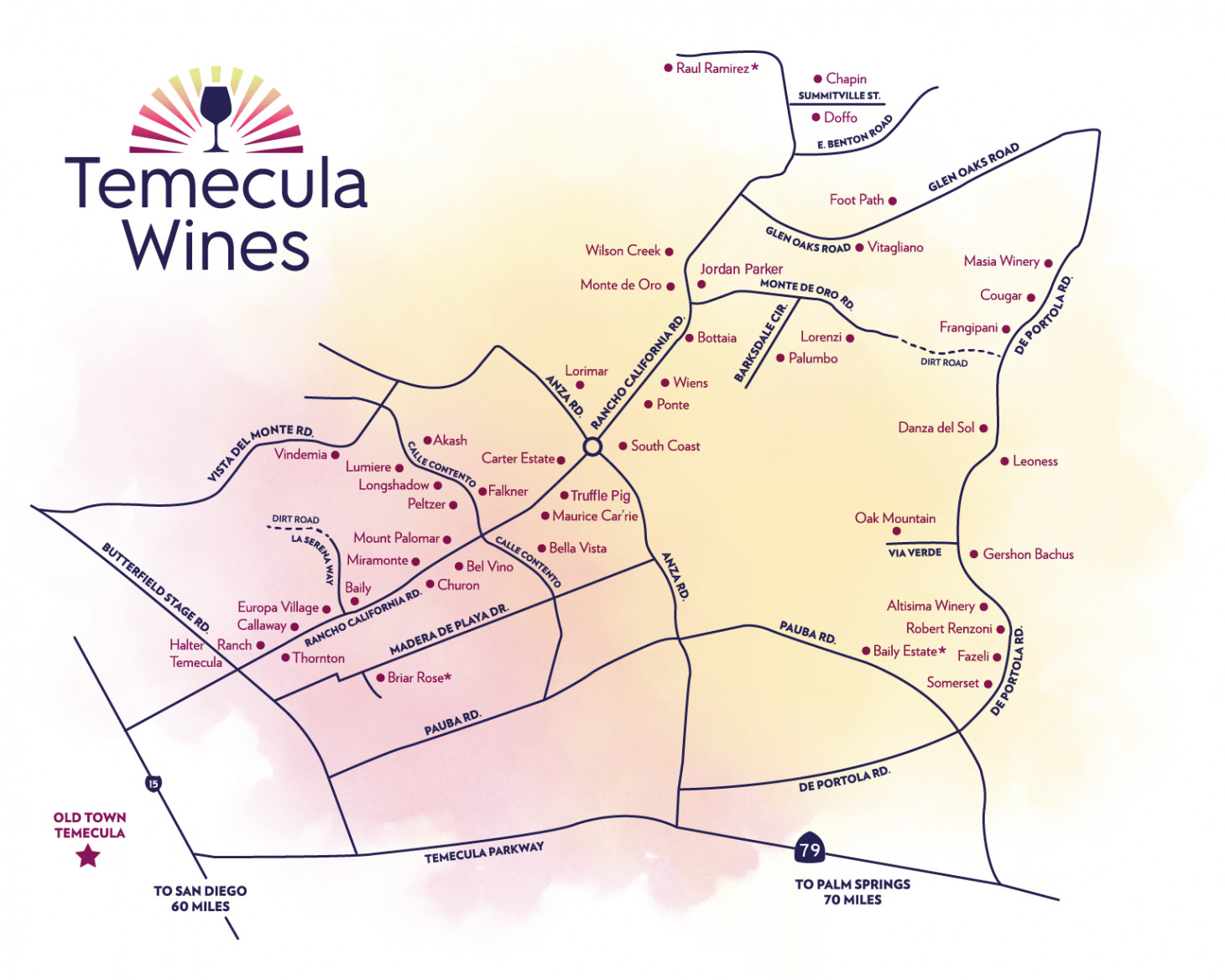 Temecula Valley Winery Map
